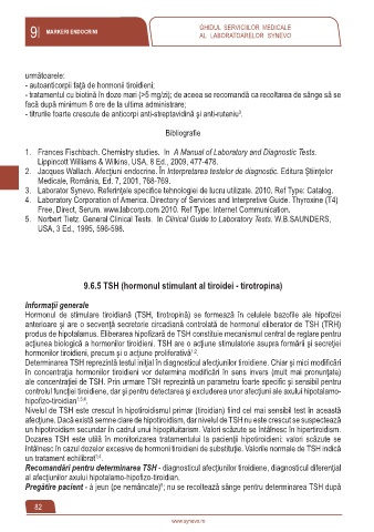 Malignant tumor Intestines throw Page 82 - Ghidul Serviciilor Medicale Synevo, Ediția 2, Volum 2