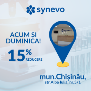 Acum centrul de recoltare din mun. Chișinău, str.Alba Iulia 5/1, activează și DUMINICA! - Synevo
