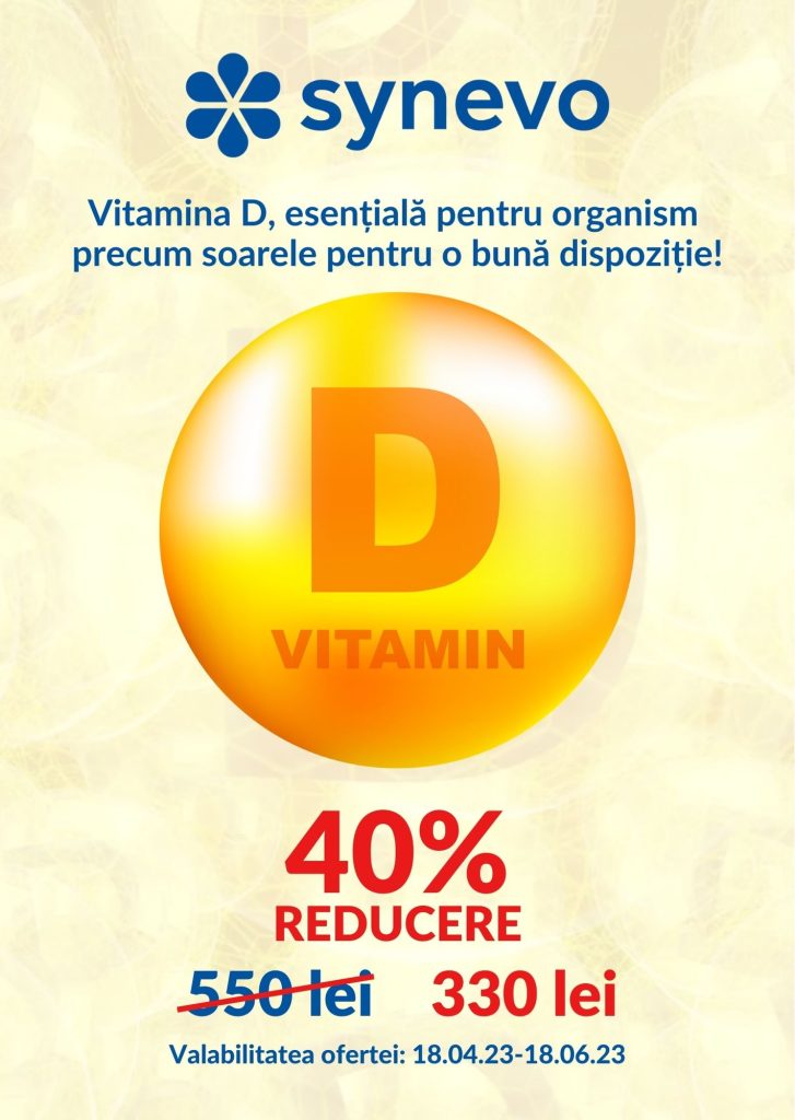 25-OH-Vitamina D cu 40% Reducere! - Synevo