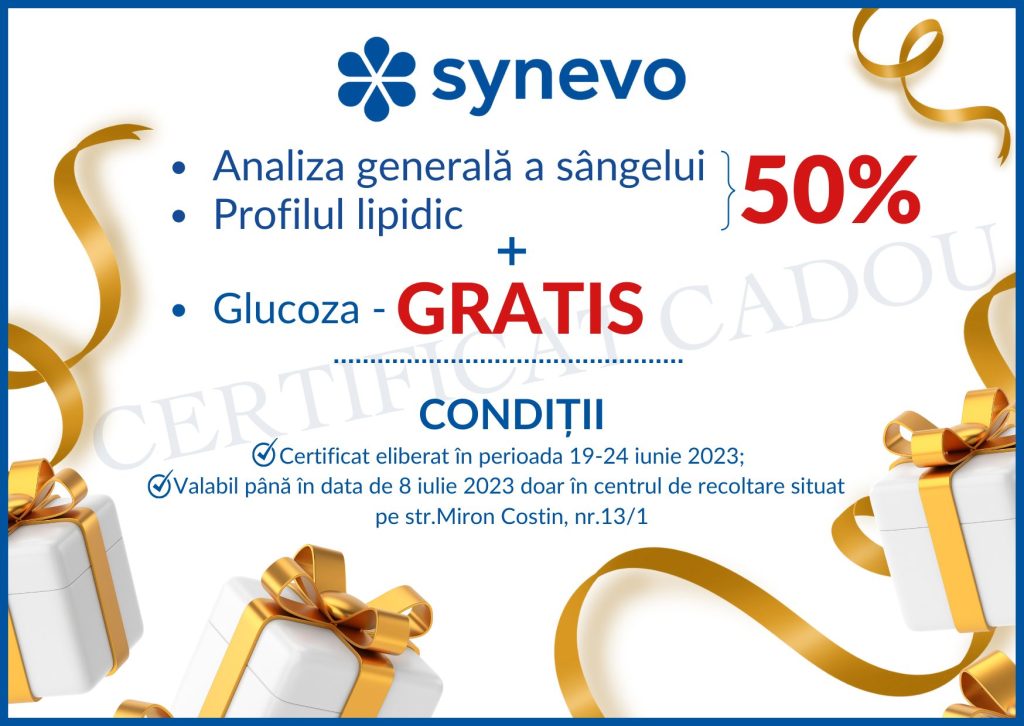 Grăbește-te să reușești! Primul venit, primul servit - Centrul de recoltare Miron Costin 13/1. - Synevo