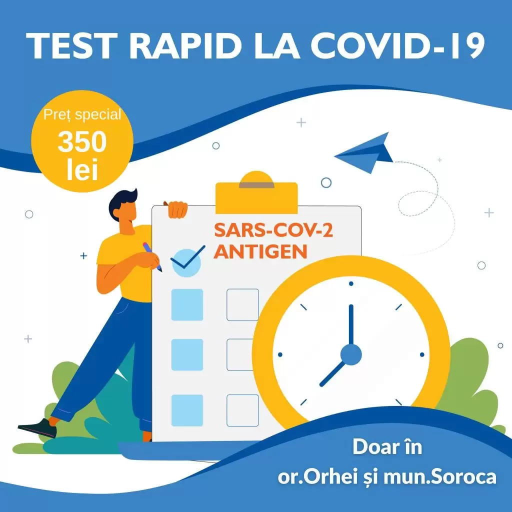 Acum in or.ORHEI si mun.SOROCA, recoltam Test rapid la Virusul SARS-COV-2 Antigen la pret special! - Synevo