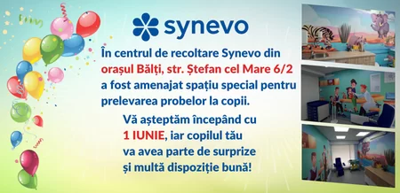 Suprize la deschiderea spațiului destinat recoltării probelor pentru copii în mun.Bălți! - Synevo